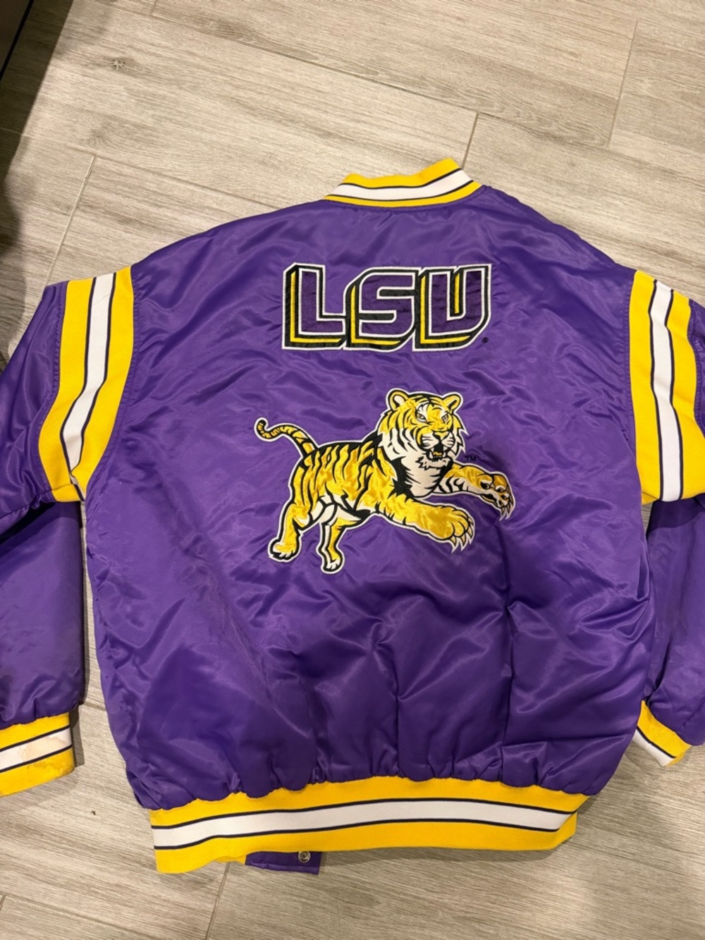 LSU Purple & Gold Tiger Varsity Jacket